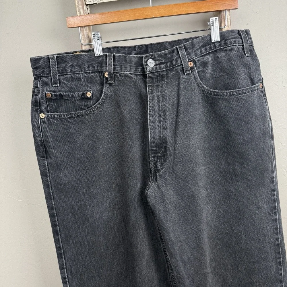 Vintage 2000 Levi 550 Relax Fit‎ Black Denim Jeans size 38x30